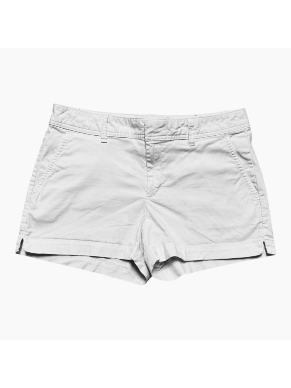 Gap City Shorts Women’s Size 8 White Stretch Chino 3 Inch Inseam